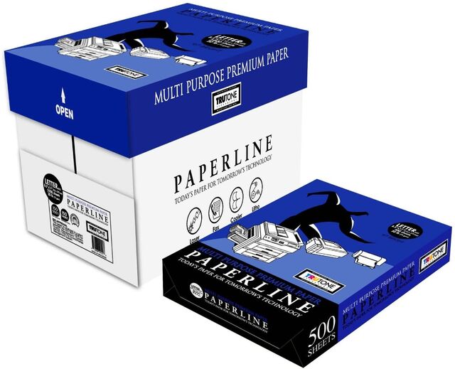 Boxes of Paperline copy paper